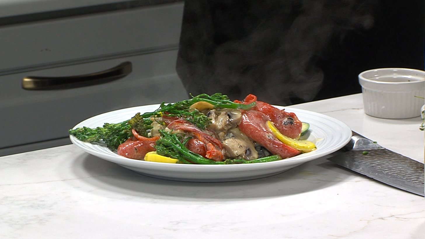 Chef Joe Bellia from Joe's La Roma is making his signature flounder and pasta dish